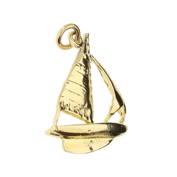 9ct Yellow Gold Yacht Charm - 2.9g