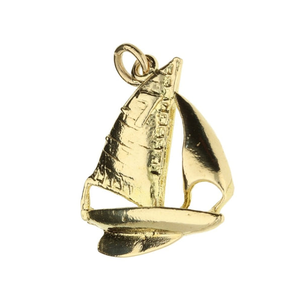 9ct Yellow Gold Yacht Charm - 2.9g