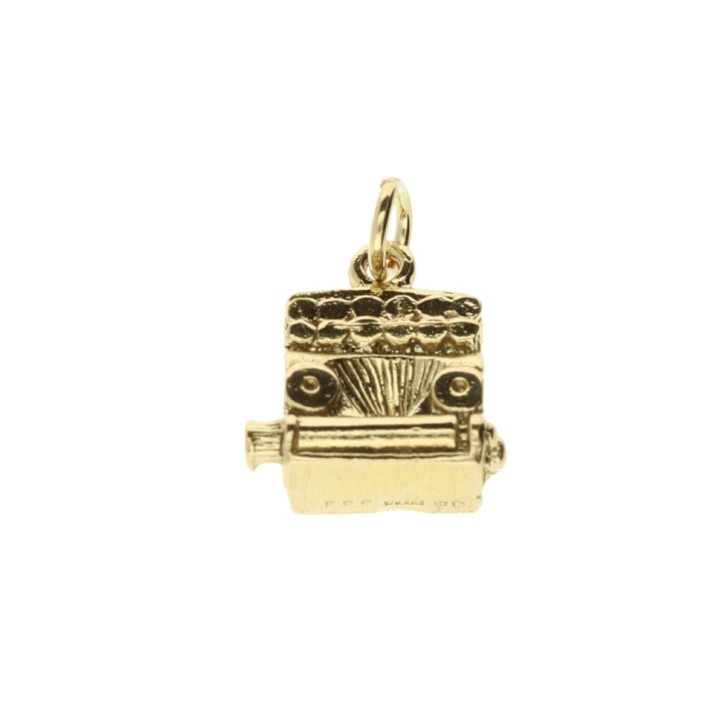 9ct Yellow Gold Typewriter Charm - 3.7g