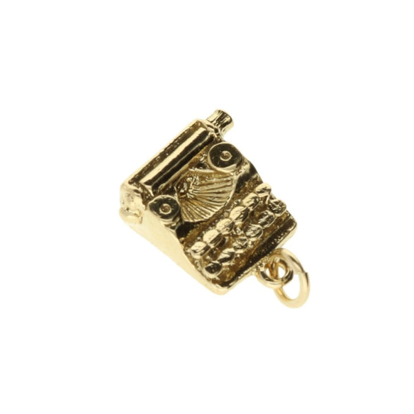 9ct Yellow Gold Typewriter Charm - 3.7g