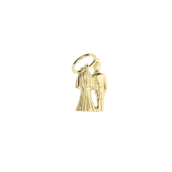 9ct Yellow Gold Bride & Groom Charm - 1.2g