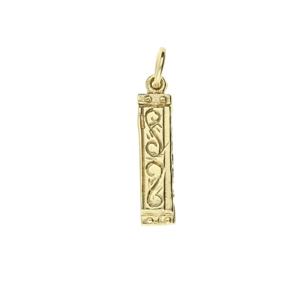9ct Yellow Gold Harmonica Charm - 2.6g