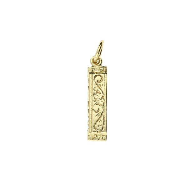 9ct Yellow Gold Harmonica Charm - 2.6g