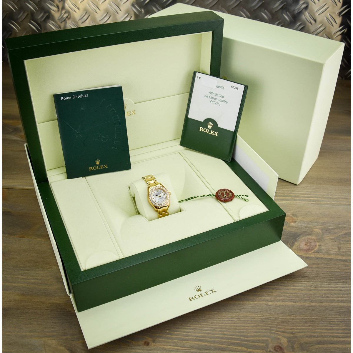 Pearlmaster 29 80298 - Gold Watch - Diamond Dial - 2007