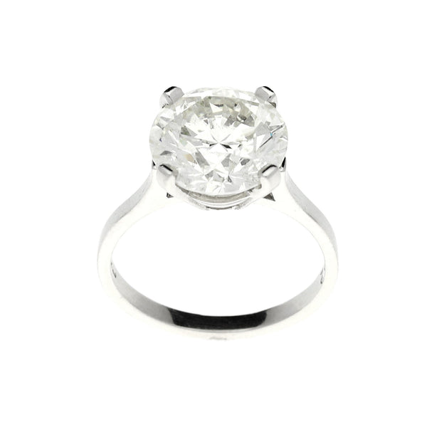 Ladies Platinum Diamond Engagement Ring - Size M½ - 5.02ct