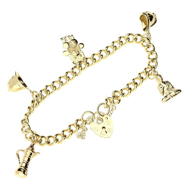 9ct Yellow-Gold Charm Bracelet - 22.3g