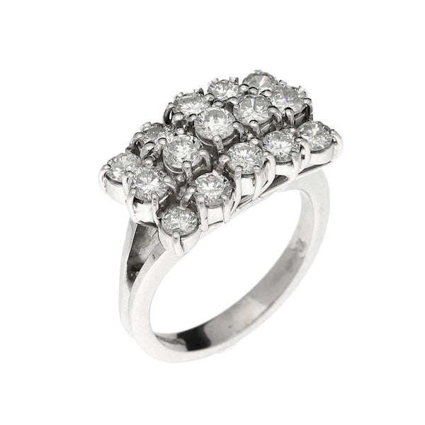 18ct White Gold Diamond Dress Ring - 2.00ct