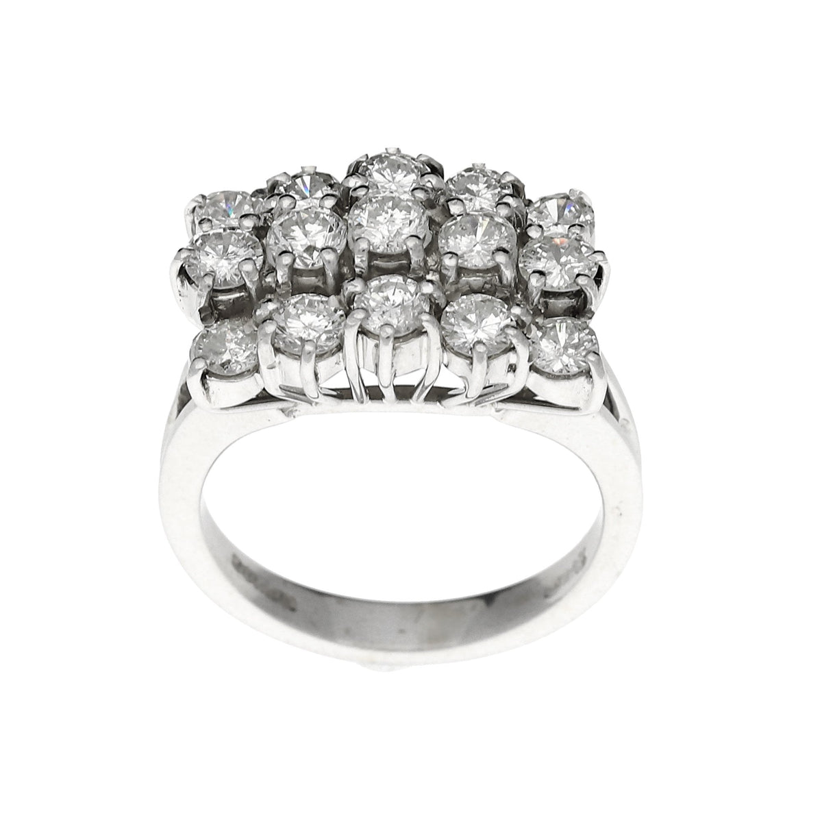 18ct White Gold Diamond Dress Ring - 2.00ct