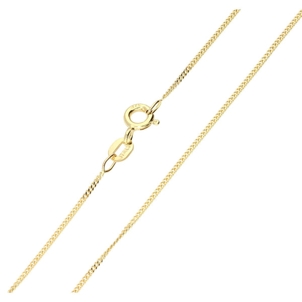 9ct Yellow Gold Cubic Zirconia Cross and Chain