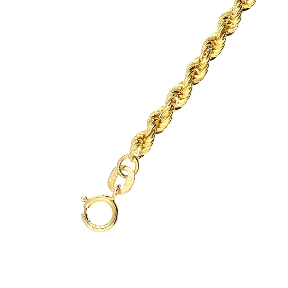 Second Hand 9ct Yellow Gold 18 inch Rope Chain - 4.1g