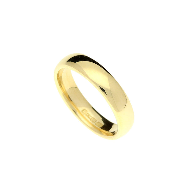 18ct Yellow Gold Polished Wedding Ring - 4mm - 4.20g