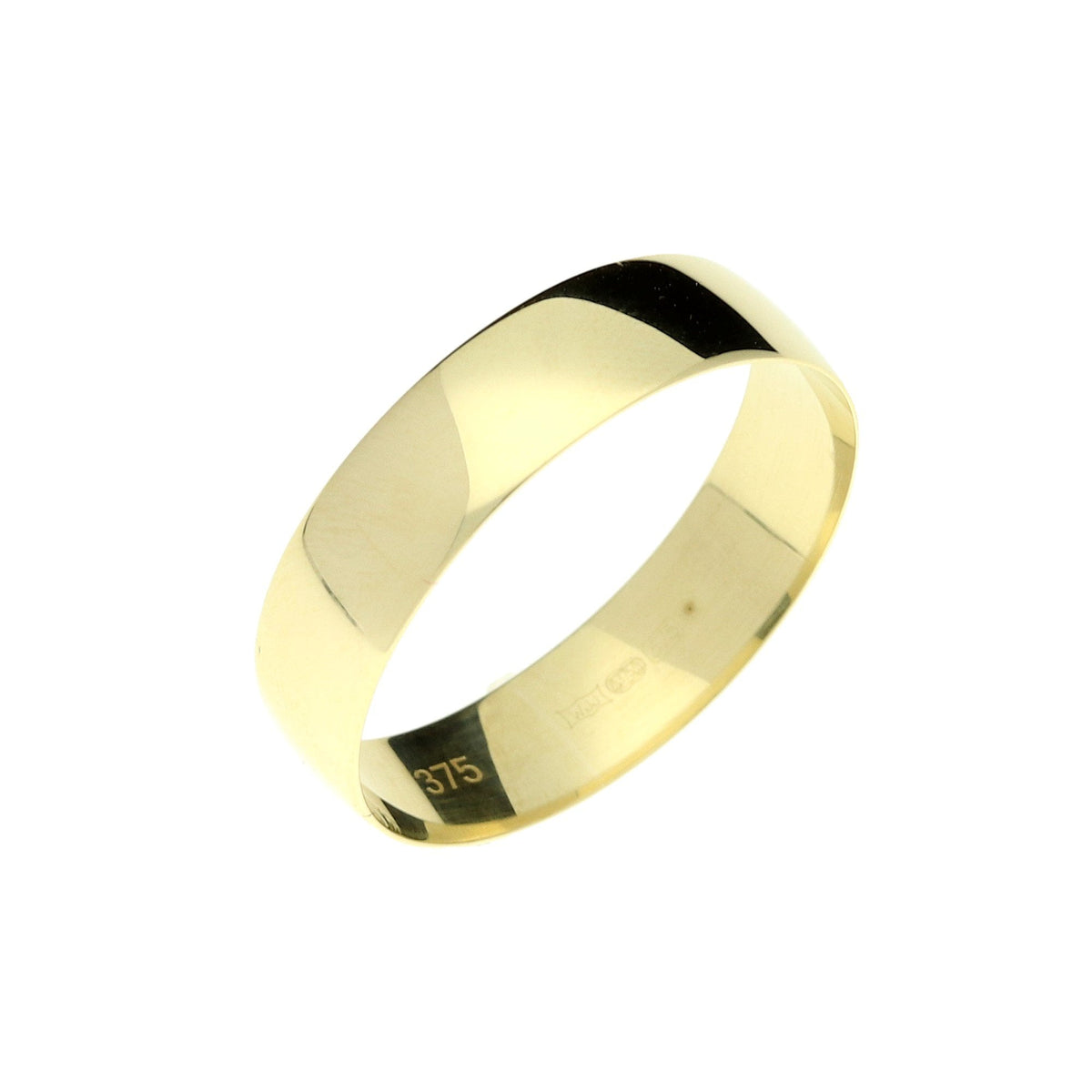 9ct Yellow Gold Polished Wedding Ring - 5mm - 2.20g