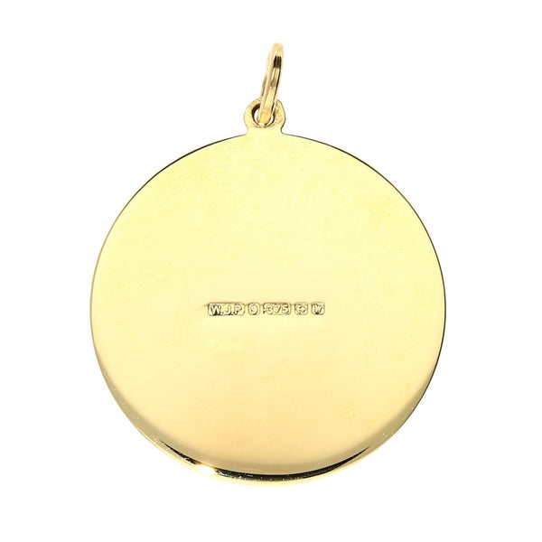 Pre-Loved 9ct Gold Round St Christopher Pendant - 5.4g