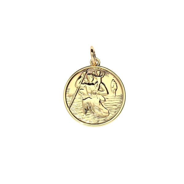 Small 9ct St Christopher Pendant - 3.1g