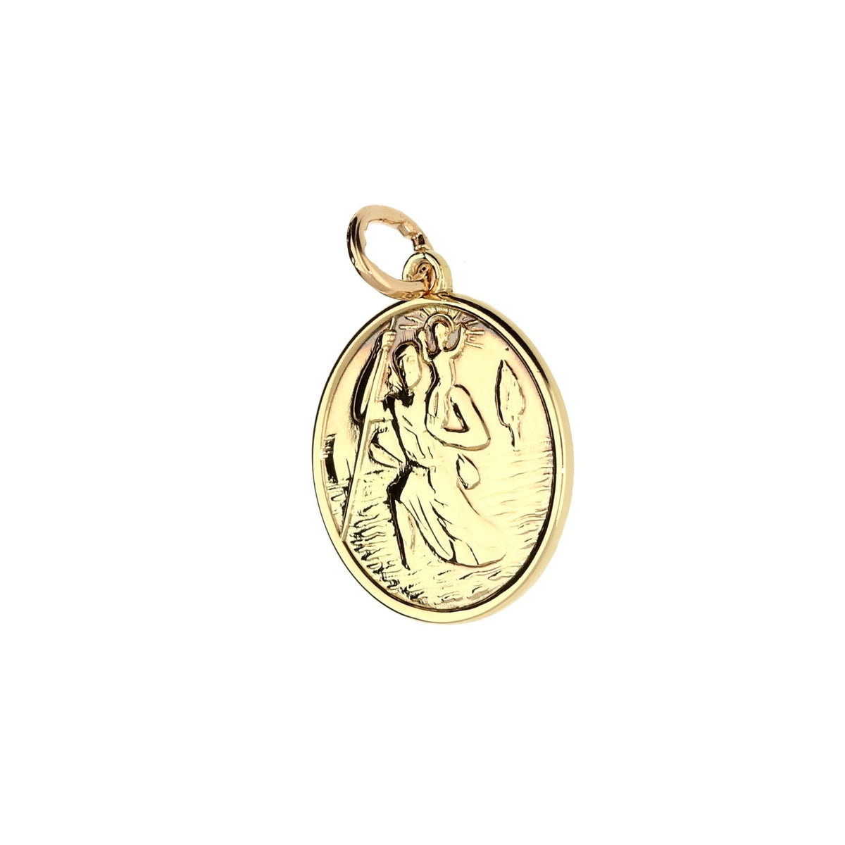 Small 9ct St Christopher Pendant - 3.1g