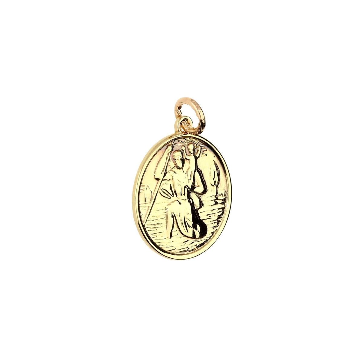 Small 9ct St Christopher Pendant - 3.1g
