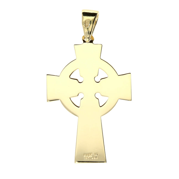 9ct Yellow Gold Celtic Cross - 3.2g
