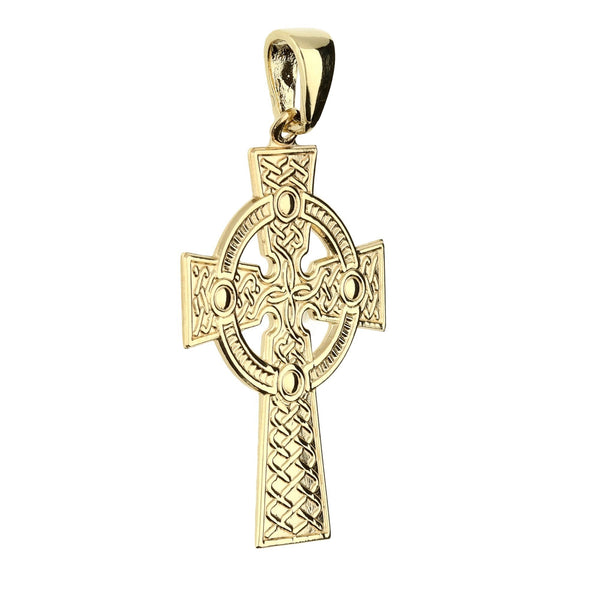 9ct Yellow Gold Celtic Cross - 3.2g
