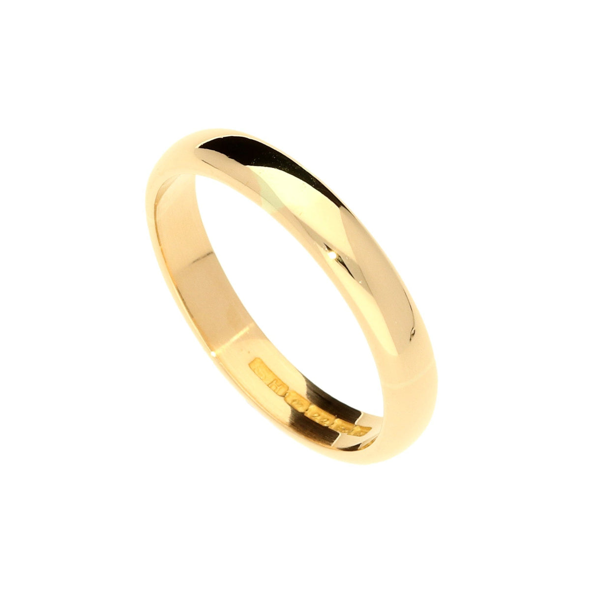 22ct 3.5mm Narrow Mens Wedding Ring - 5.9g
