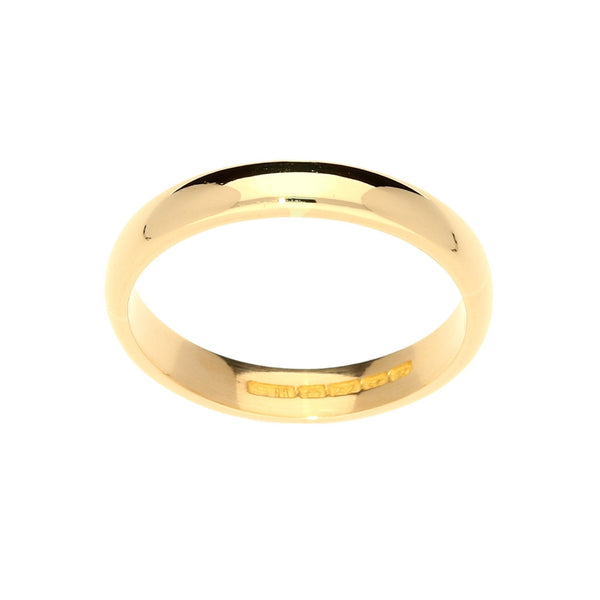 22ct 3.5mm Narrow Mens Wedding Ring - 5.9g