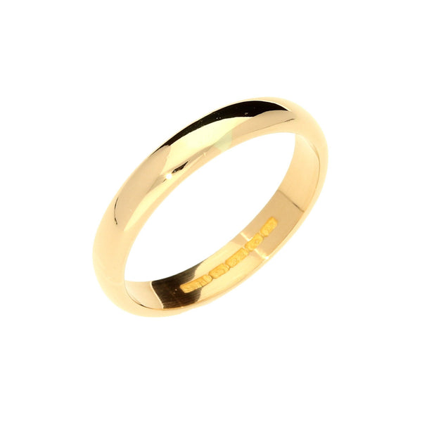 22ct 3.5mm Narrow Mens Wedding Ring - 5.9g