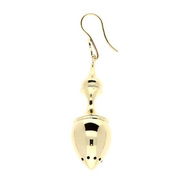9ct Yellow Gold Very Heavy Drop Earrings - 20.6g