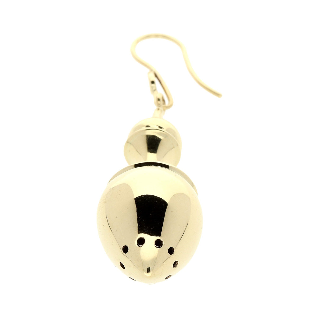 9ct Yellow Gold Very Heavy Drop Earrings - 20.6g