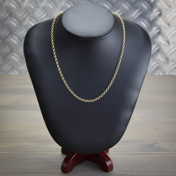 9ct Yellow Gold 24-Inch Belcher Chain - 12.8g