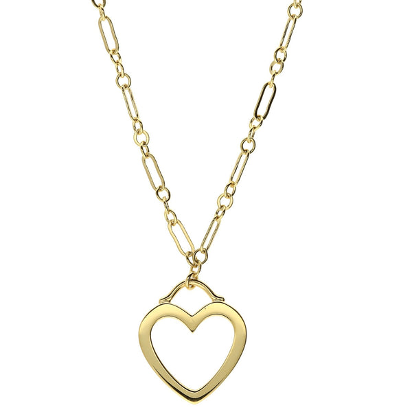 18ct Yellow Gold Tiffany Heart Necklace - 5.2 grams