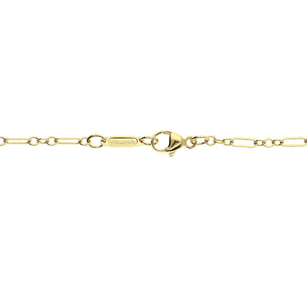 18ct Yellow Gold Tiffany Heart Necklace - 5.2 grams