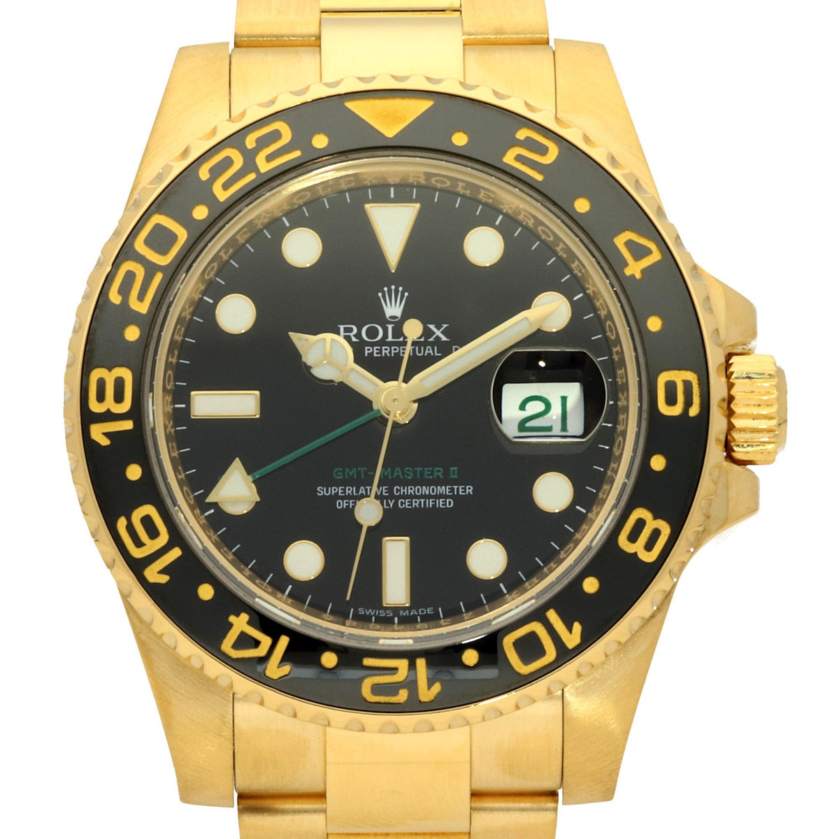 GMT-Master II 116718 - Gold Watch - Black Dial - 2007