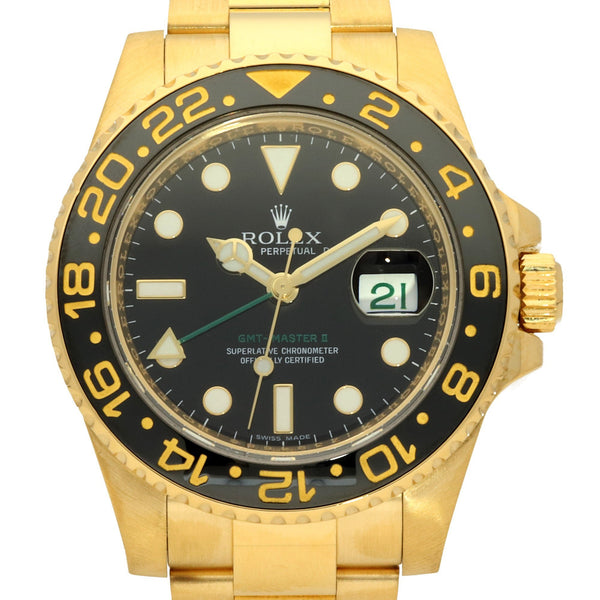 GMT-Master II 116718 - Gold Watch - Black Dial - 2007