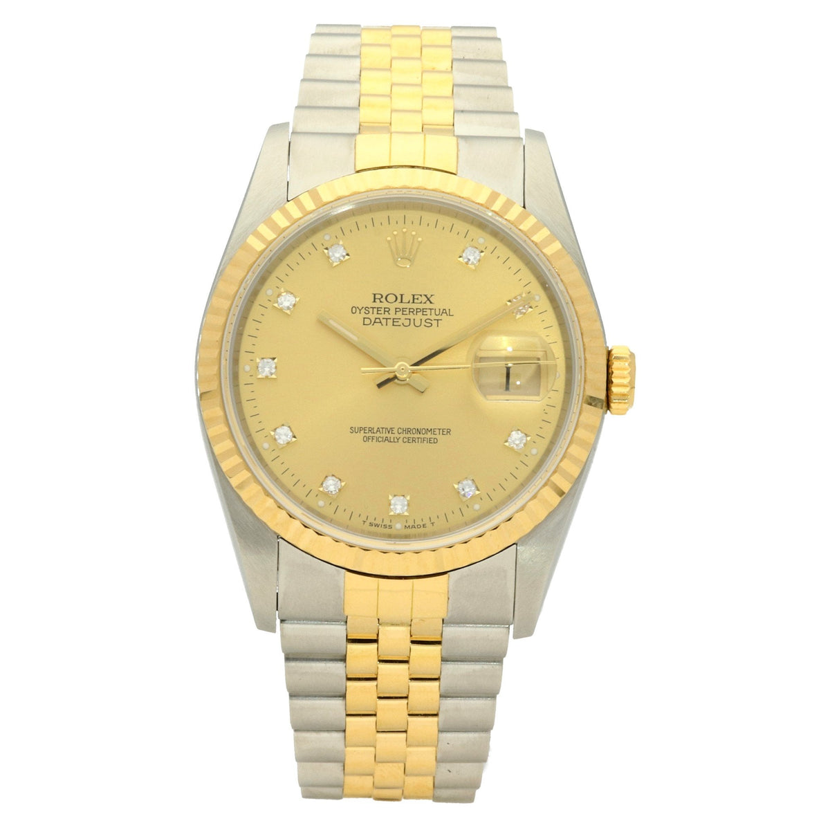 Datejust 16233 - Mens Watch - Diamond Dial - 1990