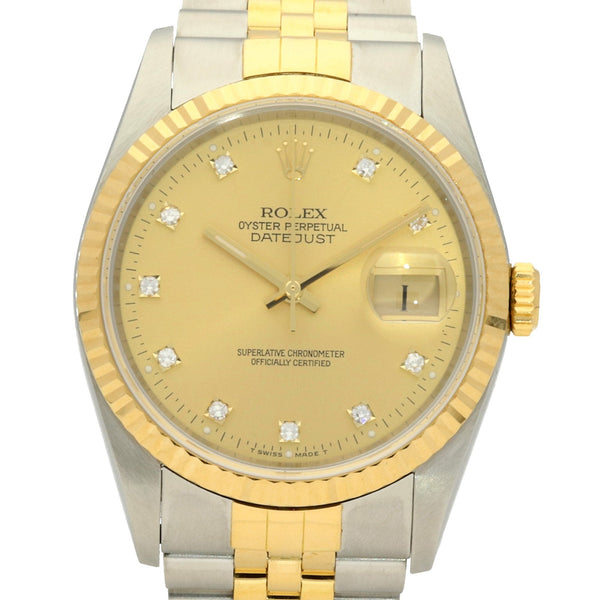 Datejust 16233 - Mens Watch - Diamond Dial - 1990