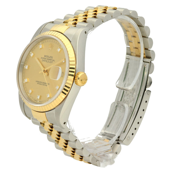 Datejust 16233 - Mens Watch - Diamond Dial - 1990