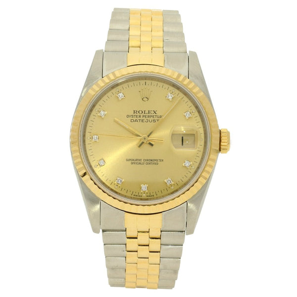 Datejust 16233 - Gents Watch - Diamond Dial - 1990