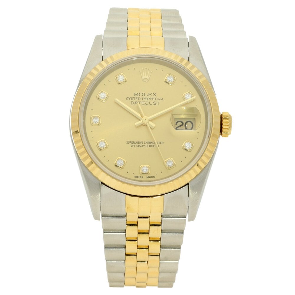 Datejust 16233 - Gents Watch - Diamond Dial - 2000