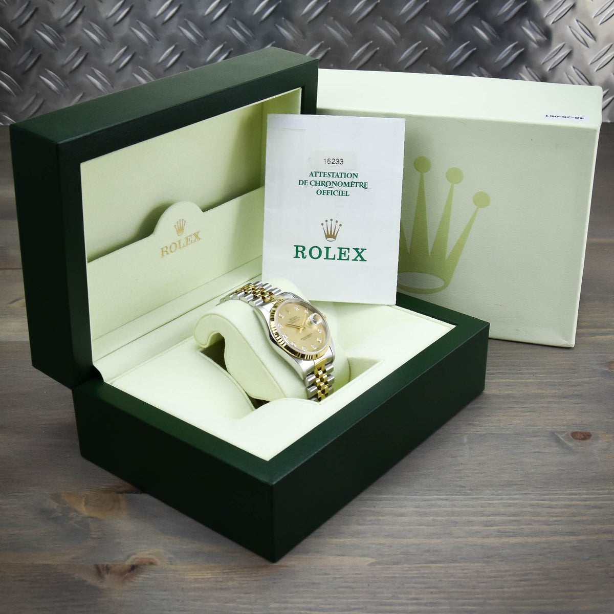 Datejust 16233 - Gents Watch - Diamond Dial - 2000