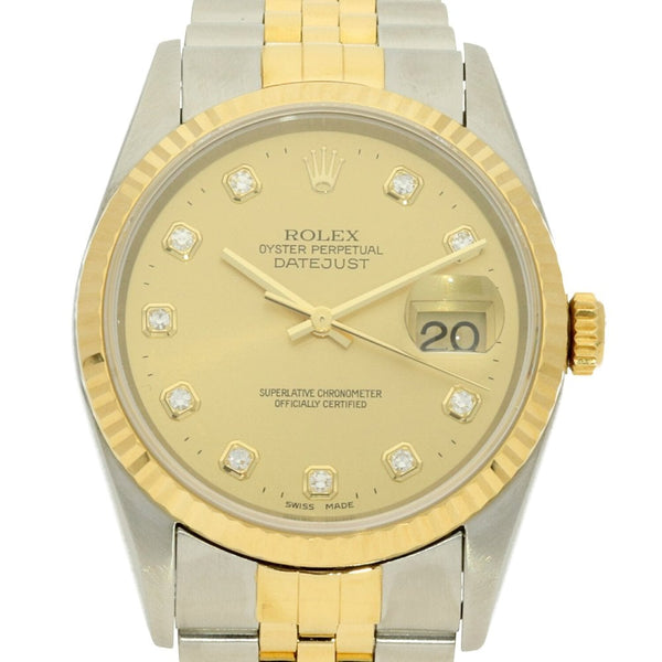 Datejust 16233 - Gents Watch - Diamond Dial - 2000