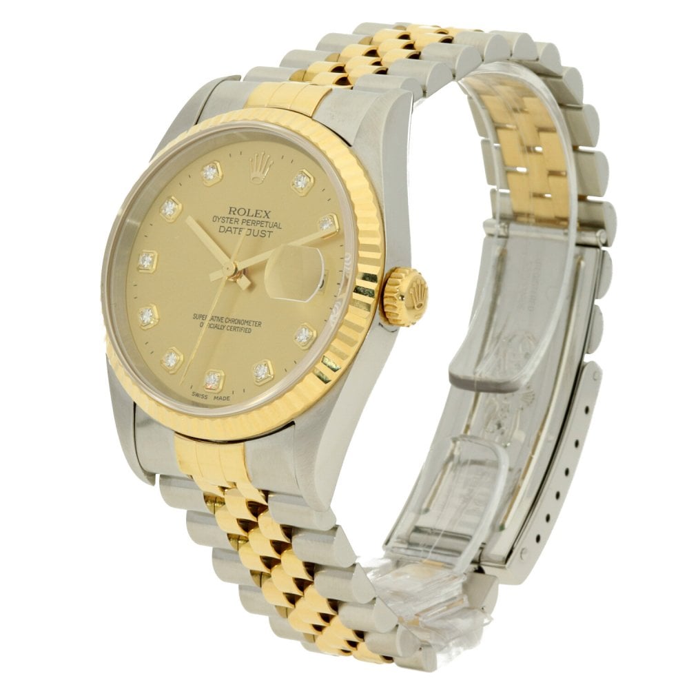 Datejust 16233 - Gents Watch - Diamond Dial - 2000