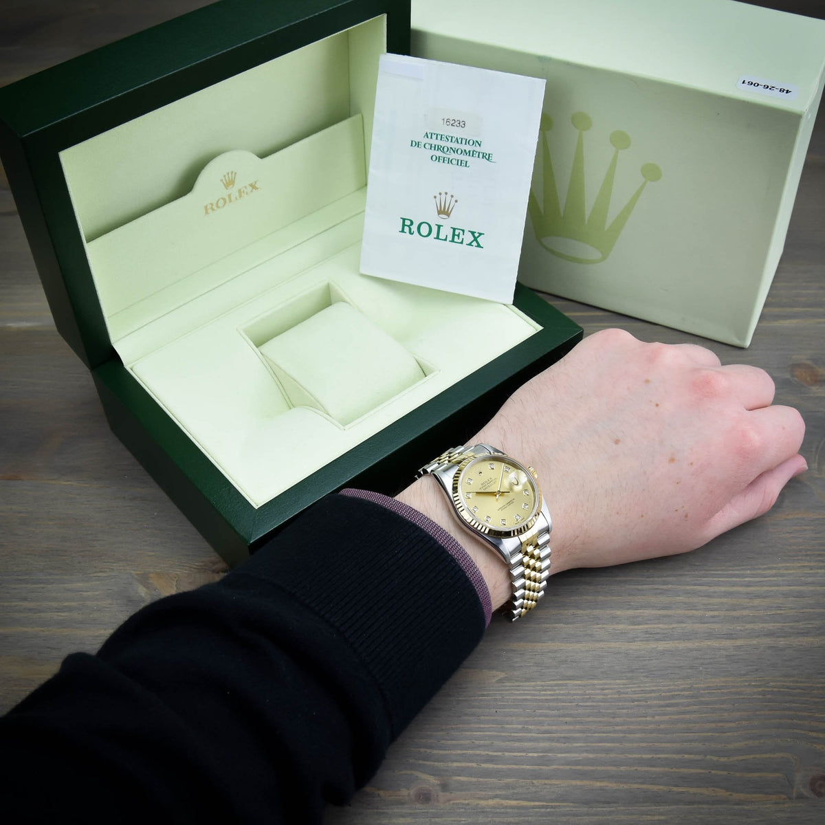 Datejust 16233 - Gents Watch - Diamond Dial - 2000
