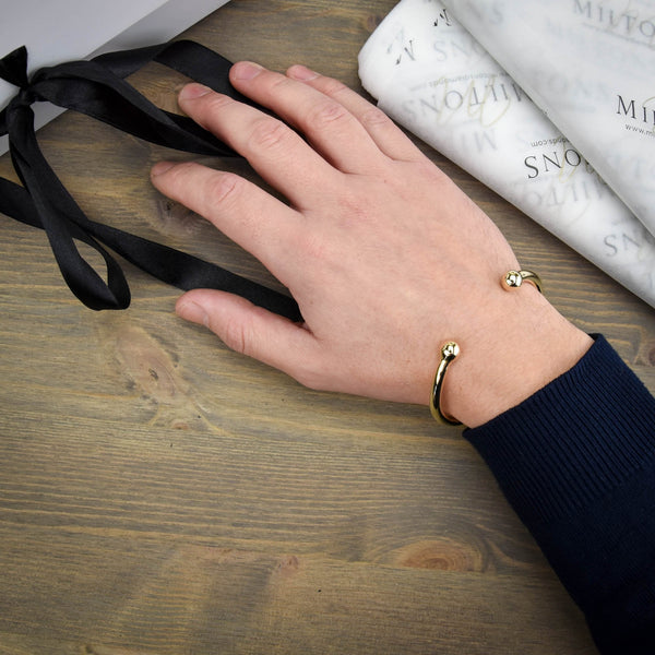 9ct Yellow Gold Gents Torque bangle - 36.6g