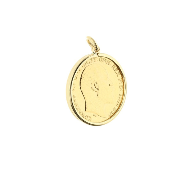 1905 Gold Half-Sovereign Pendant - 4.6g