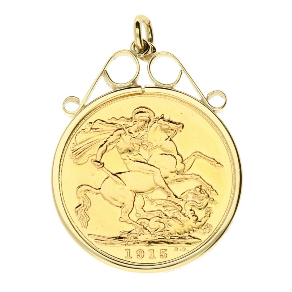 1915 Gold Full-Sovereign Pendant - 9.1g