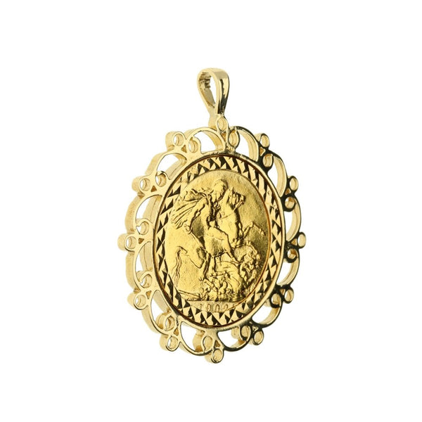 1902 Gold Full-Sovereign Pendant - 13.2g