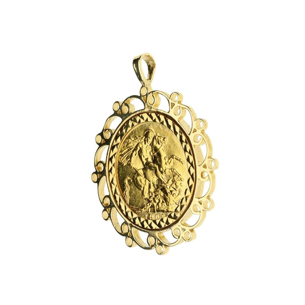 1902 Gold Full-Sovereign Pendant - 13.2g