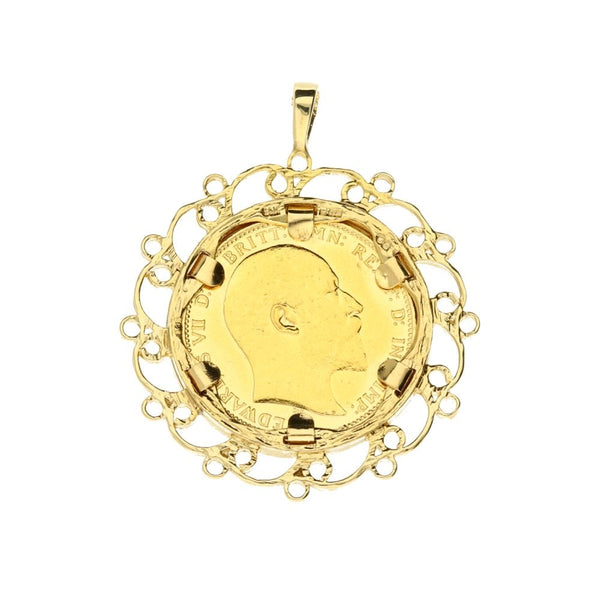 1902 Gold Full-Sovereign Pendant - 13.2g