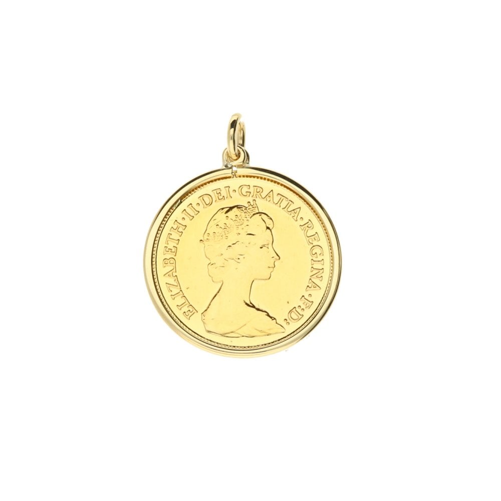 1982 Gold Half-Sovereign Pendant - 4.7g