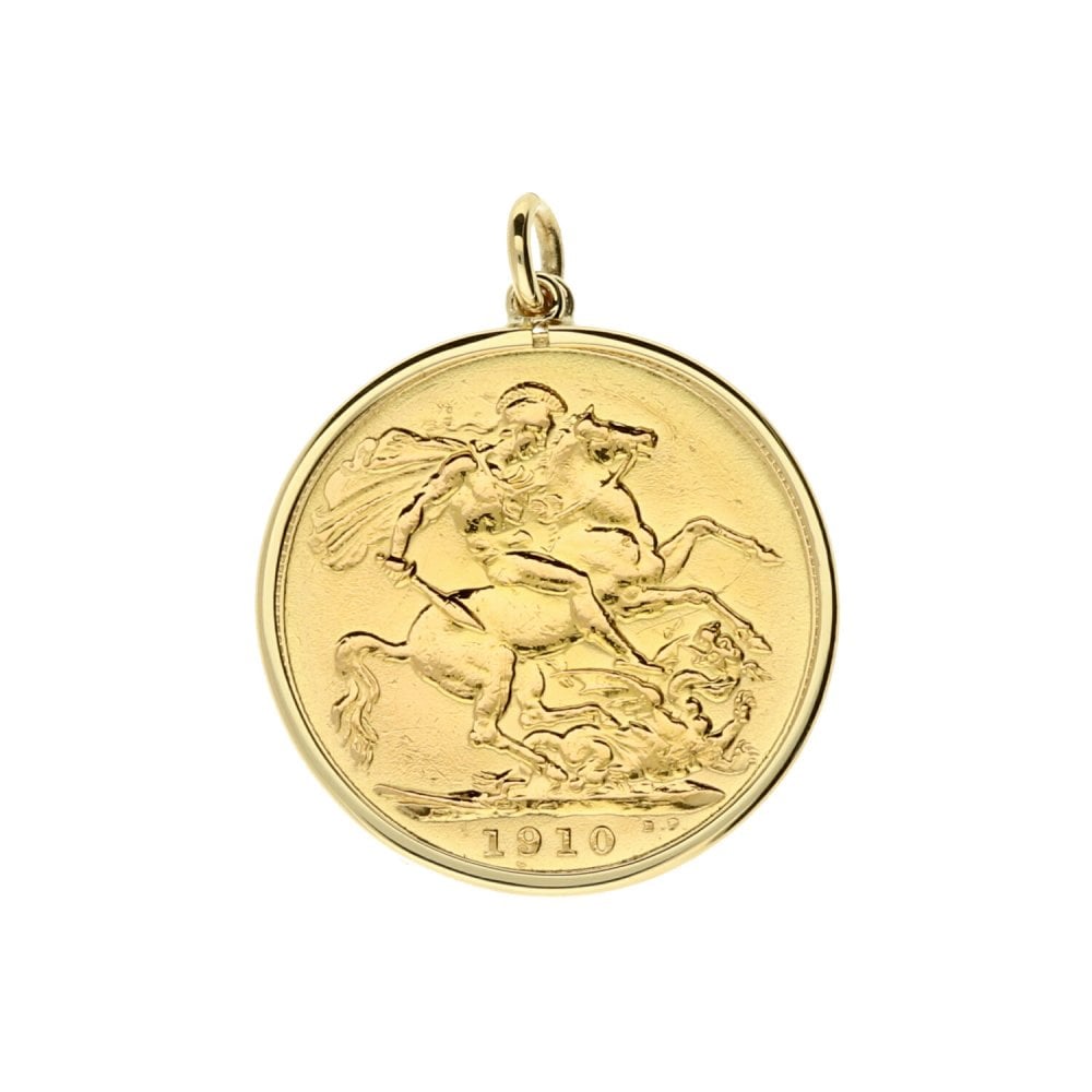 1910 Gold Full-Sovereign Pendant - 8.7g