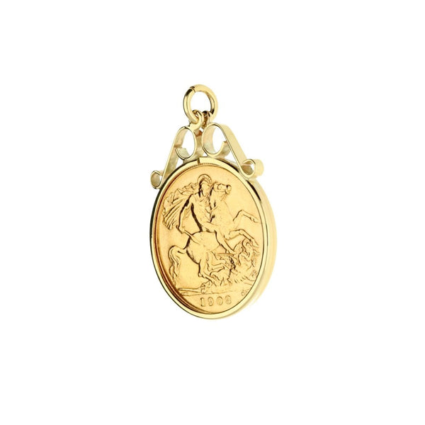 1908 Gold Half-Sovereign Pendant - 4.9g
